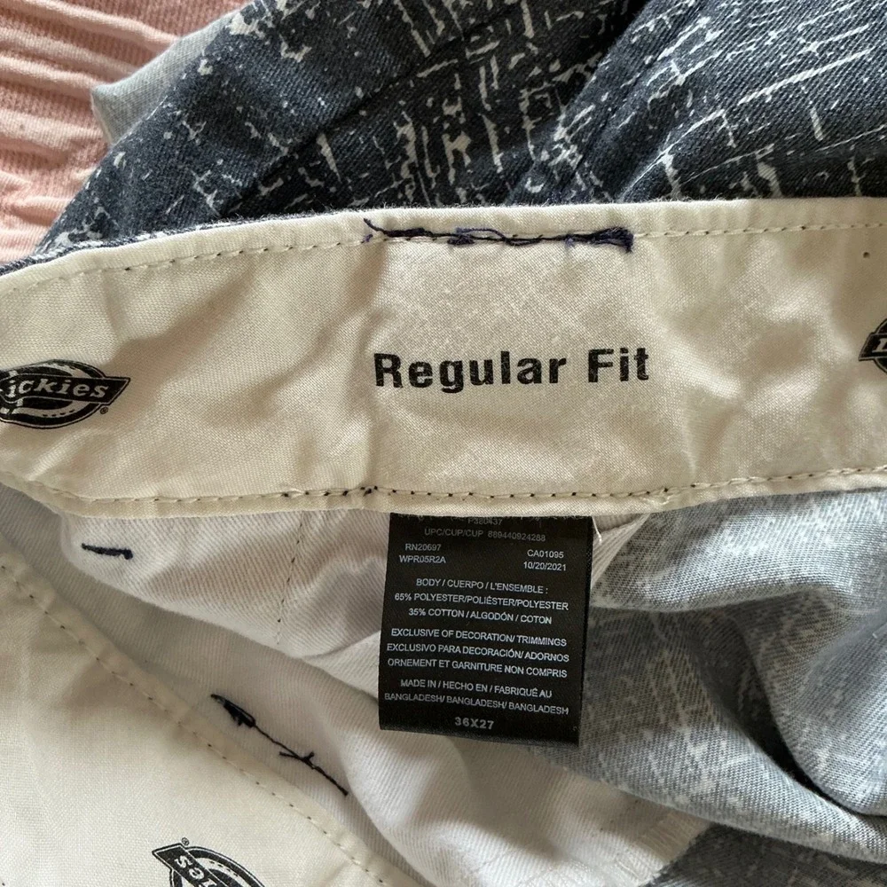 Men's Black Patterned  Pants